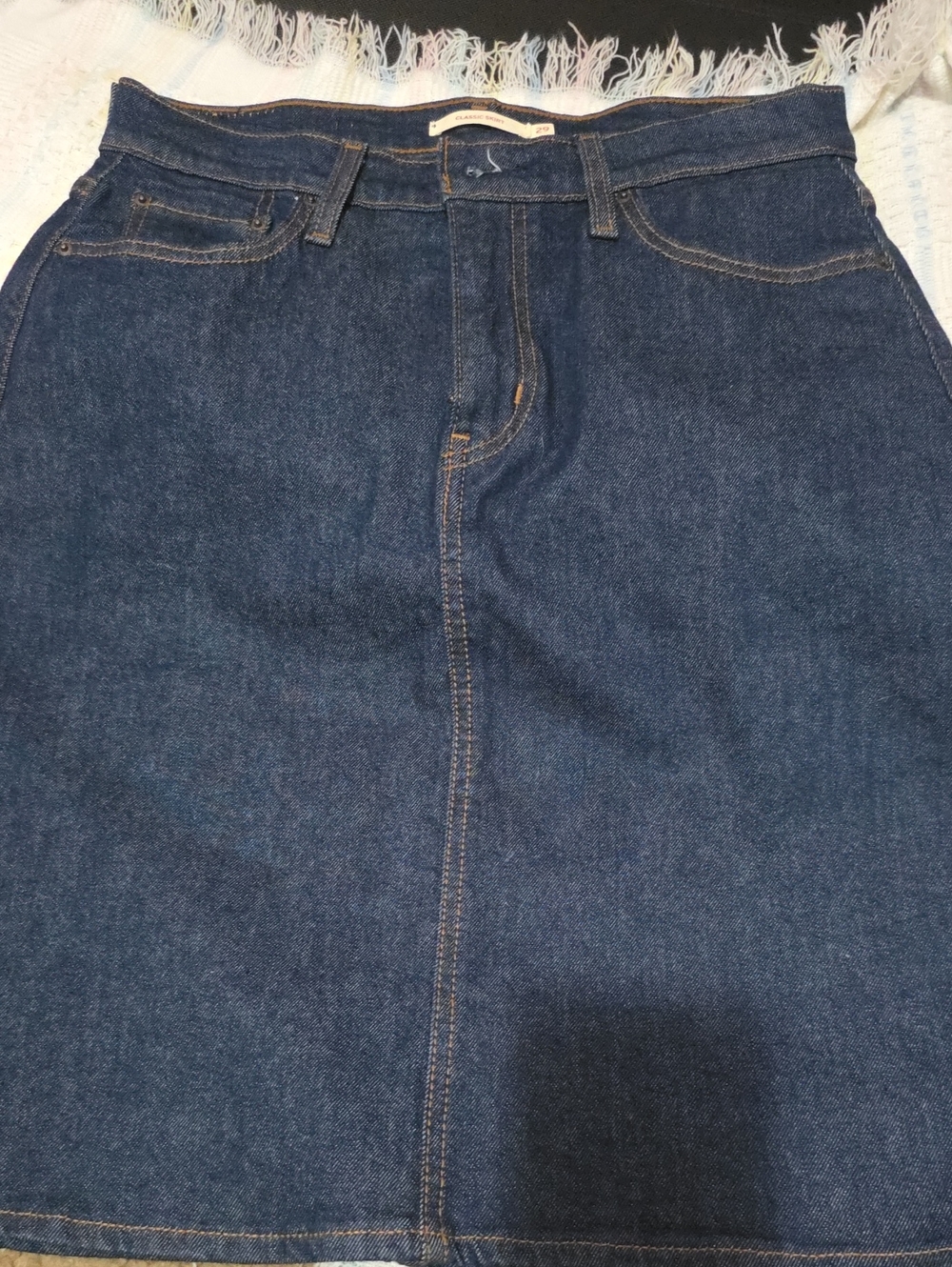 Classic Indigo Blue Jeans Denim Sz 29 LEVI'S Skirt